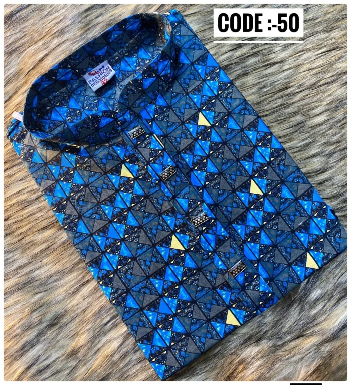 Digital Print Blue